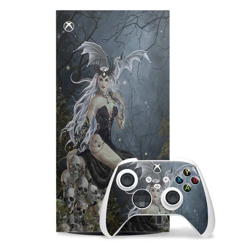 Gothic Queen with Silver Dragon by Nene Thomas Xbox Series X Skins